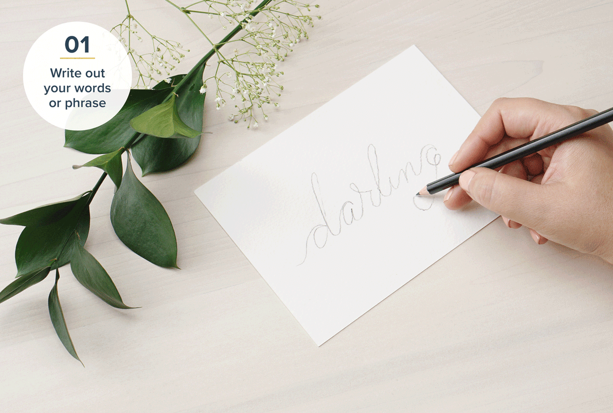 Faux Calligraphy Tutorial: 6 Simple Steps + Examples - ProFlowers Blog